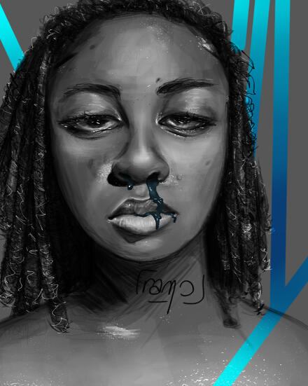a self portrait requested by anon on tumblr.